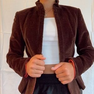 Brown ribbed jacket